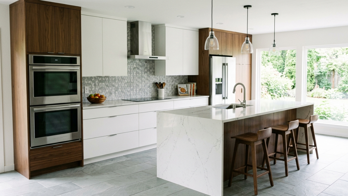 Modern kitchen remodel by A Finishing Touch